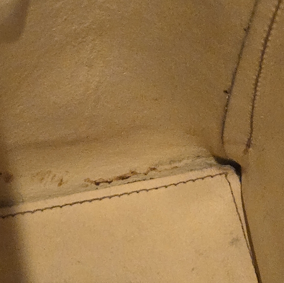 Vintage Mexican Hand Tooled Leather Purse Handbag Cowhide Western 1970s - Picture 14 of 15